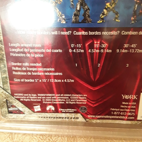 York | Wall Decor | Transformers Peel Stick Border | Poshmark